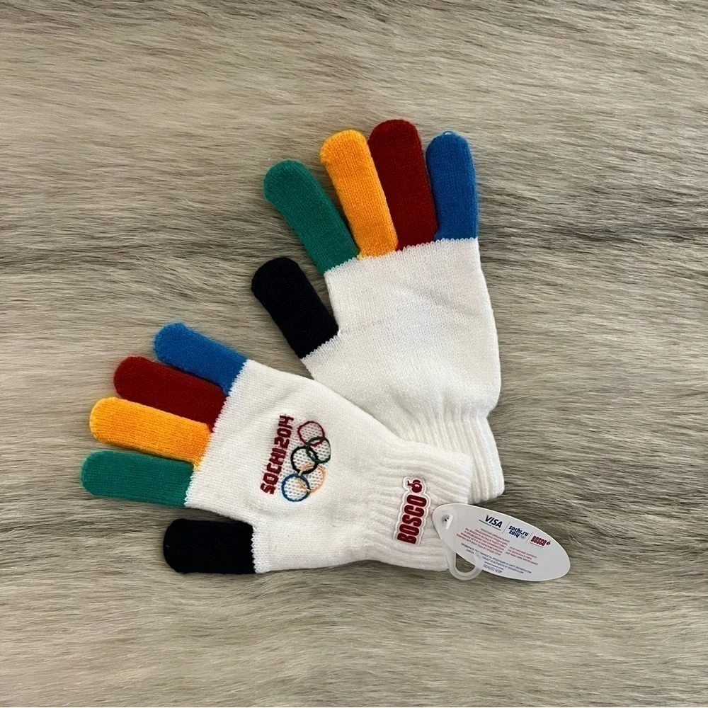 NEW OLYMPIC GLOVES Official Merchandise Olympic Games Sochi 2014 Bosco Sport S